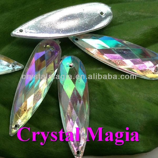 button crystal ab rhinestone