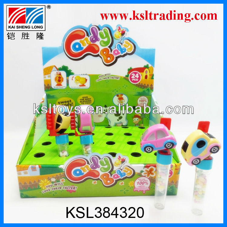 24PCS plastic wind up animal candy toy for children