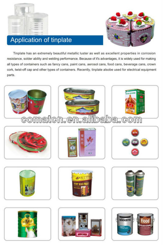 Printed Tinplate For Round Empty Easy Open Can For Canned Tuna