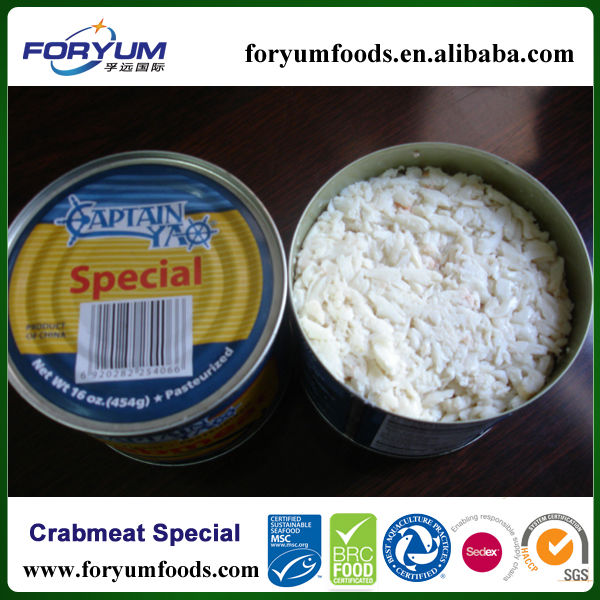 Fancy Swimming Pasteurized Canned Crab Meat Special