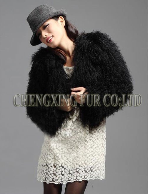 モンゴルの羊の毛皮cx-g-a-25ファッション女性アパレル問屋・仕入れ・卸・卸売り