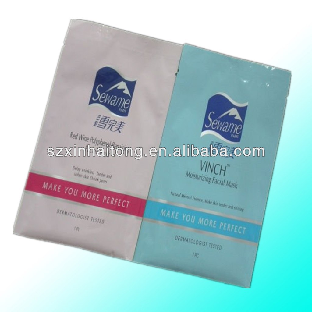 Deep Moisturizing Mask Fack Red Wine New skin care packaging bag