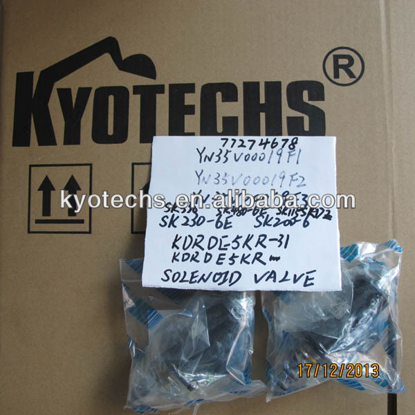 YN35V00019F1 YN35V00019F2 YN35V00019F3 SOLENOID VALVE SK330 SK480-6E SK230-6E SK200-6 KDRDE5KR-31.JPG