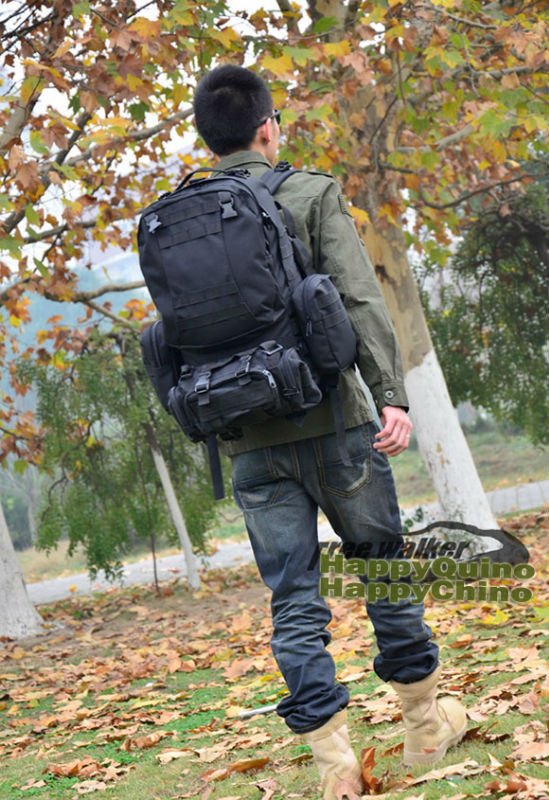bb1MOLLE system 60L Tactical Backpack Camping Backpack Miltary All in One Backpack