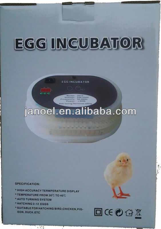 新しい小さな家族janoel自動12個jn12鶏卵孵化器仕入れ・メーカー・工場