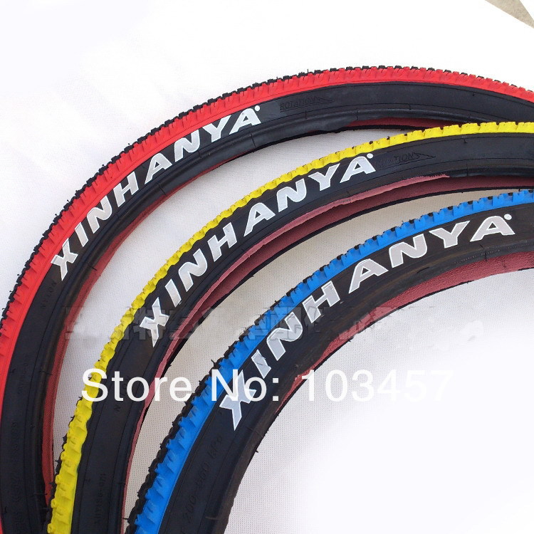 colored bicycle tires