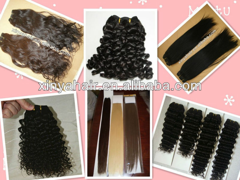 Most popular red wine curly hair 100% virgin indian hair extensions