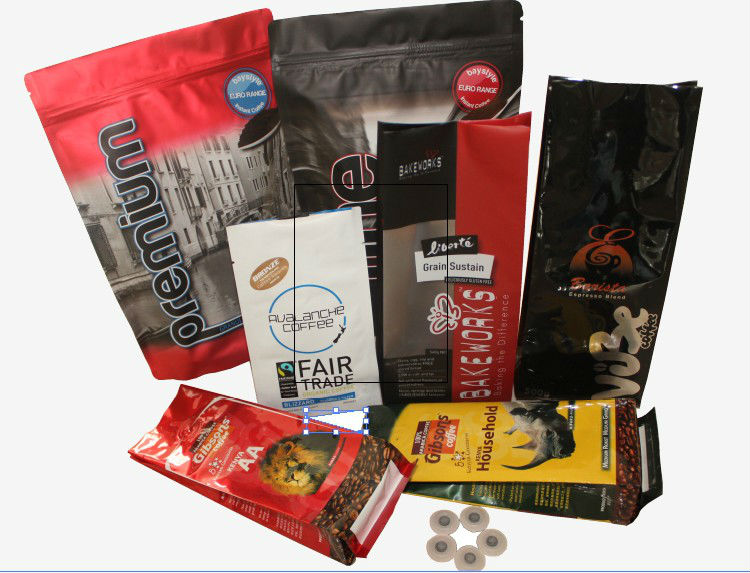 Full color printed food packaging film in roll, Stand up pouch with zipper for food packaging, spout packaging