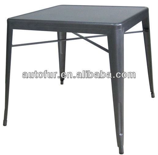黒マレfurnirureデザインのダイニングテーブルの金属ビストロテーブル仕入れ・メーカー・工場