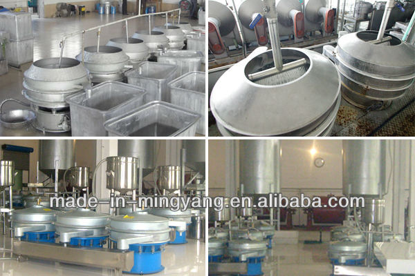 self-cleaning circular sieving machine for desiccated coconut made in MingYang