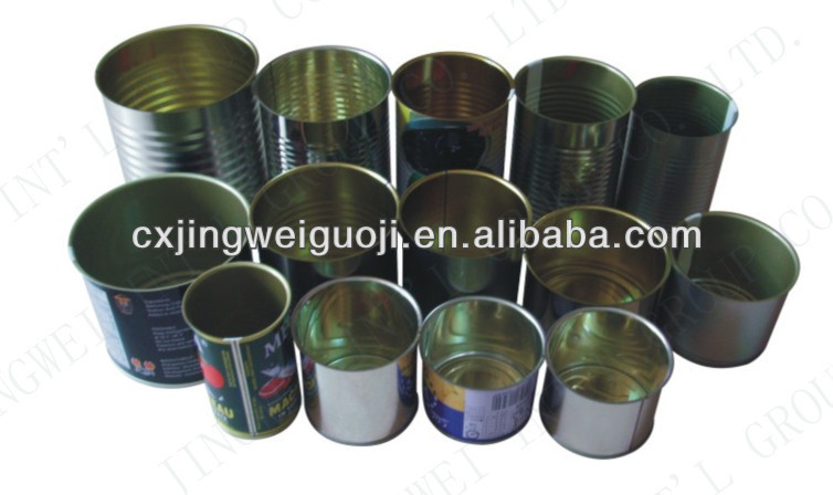custom printed round tin box tin can for food packaging