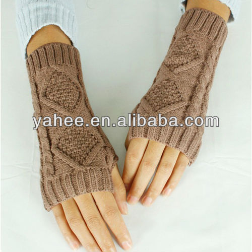 方法は女性の長いFingerless手袋のミトンの秋の落下冬の暖かいがっしりしたニット、YFA320Aを編んだ問屋・仕入れ・卸・卸売り