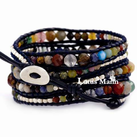 Lotus mann 12 Constellation Semi-precious Stones Mix Sterling Silver ...