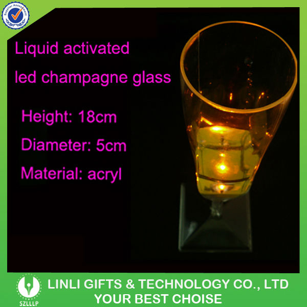 LED Flashing Light Up Champagne Cup