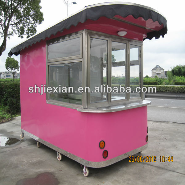 2014 Shanghai Newly design Fast food van JX-CR380 coffee cart