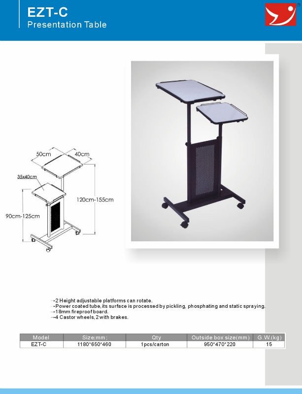 プレゼンテーションのテーブルa。 v。 オーディオビジュアル可動スタンドの血圧ラップトップテーブルスタンド問屋・仕入れ・卸・卸売り