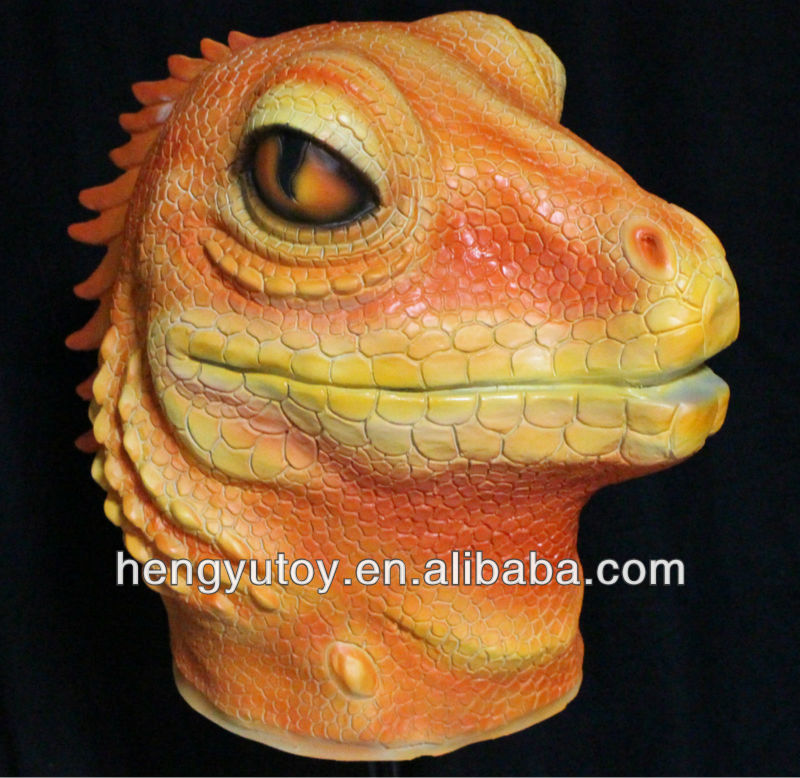 恵州2013熱い販売の高品質ラテックス現実的な新しいかわいいマスク中国製のトカゲ問屋・仕入れ・卸・卸売り