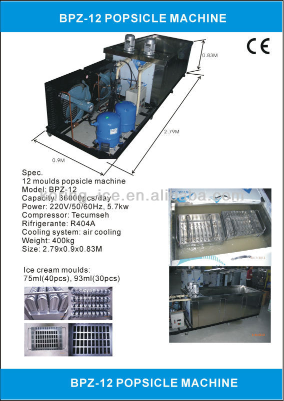 Popsicle ice cream machine /ice lolly machine
