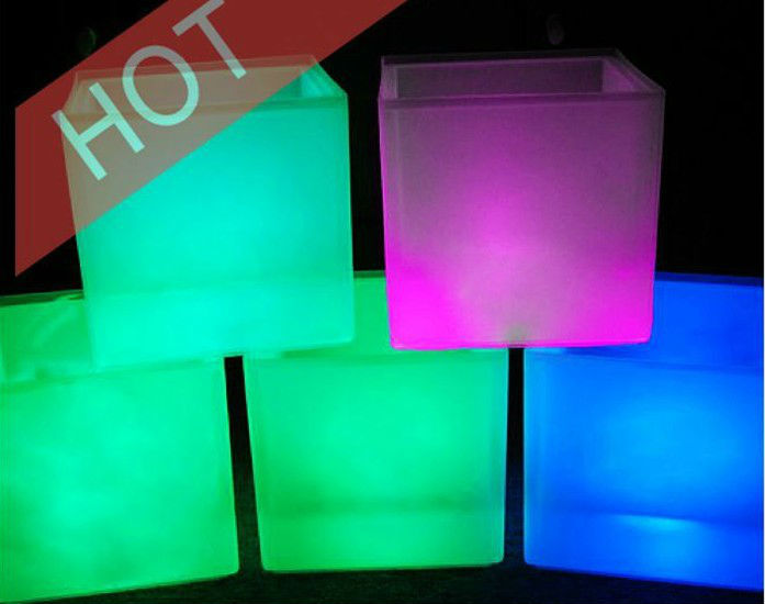 big and rechargeable LED champagne Ice Bucket with stand