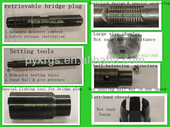Oil Testing Tools Retrievable Bridge Plug