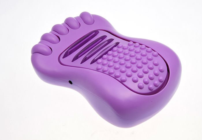 2012Newest design vibrating portable mini foot massage ,foot relaxation device,smart electronic vibrating foot massager