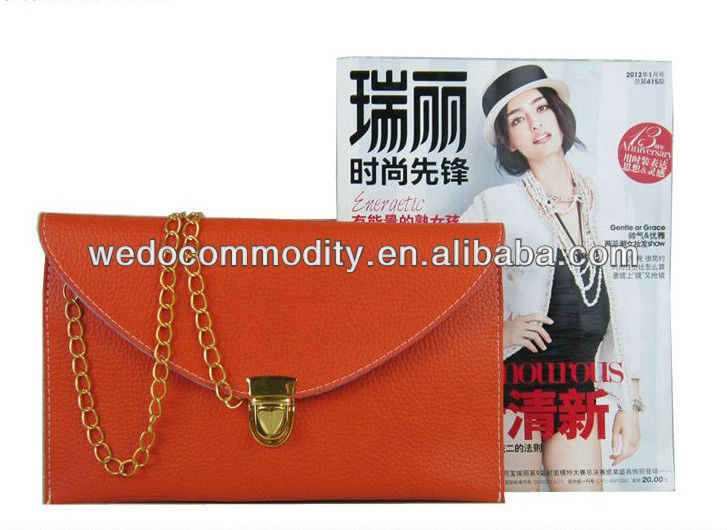 女性のクラッチバッグ2015卸売新しいファッションエンベロープクラッチ財布チェーン付きショルダー無料サンプルがないmoq仕入れ・メーカー・工場