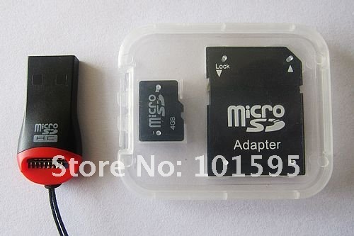 ( New Products ! ) Retail micro sd 16gb memory card with reader and free TF card adapter free shipping