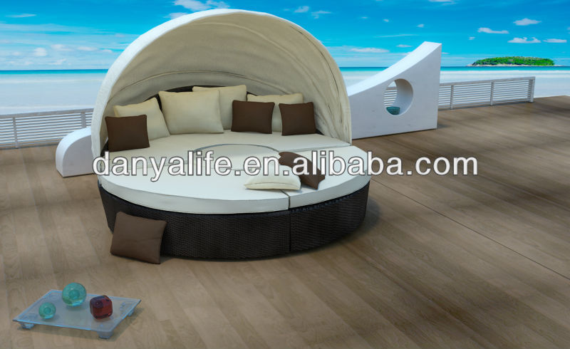 Dybed- d4207danyalife新しいポリ屋外の籐のレジャーベッド仕入れ・メーカー・工場