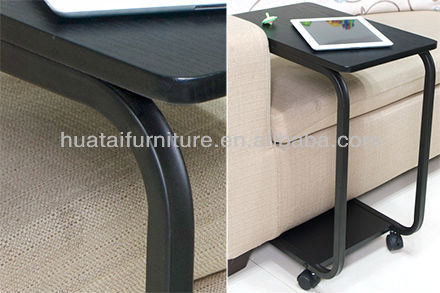 家庭用家具u- 状のモバイルコンピュータの机安いシンプルな現代のu- シェーピング携帯ベッドサイドテーブル仕入れ・メーカー・工場