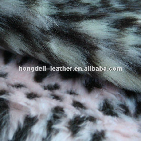 フェイクファーrabitの皮膚ホワイトブラックロングパイル人工毛皮の織物仕入れ・メーカー・工場