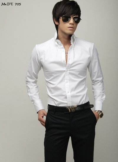 Fashion Casual Mens Shirts on Mens Fashion Clothing Men Dress Shirt Fitted Mens Shirts White Shirts