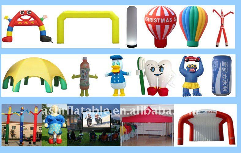 Coconut tree inflatable bouncy castle with water slide
