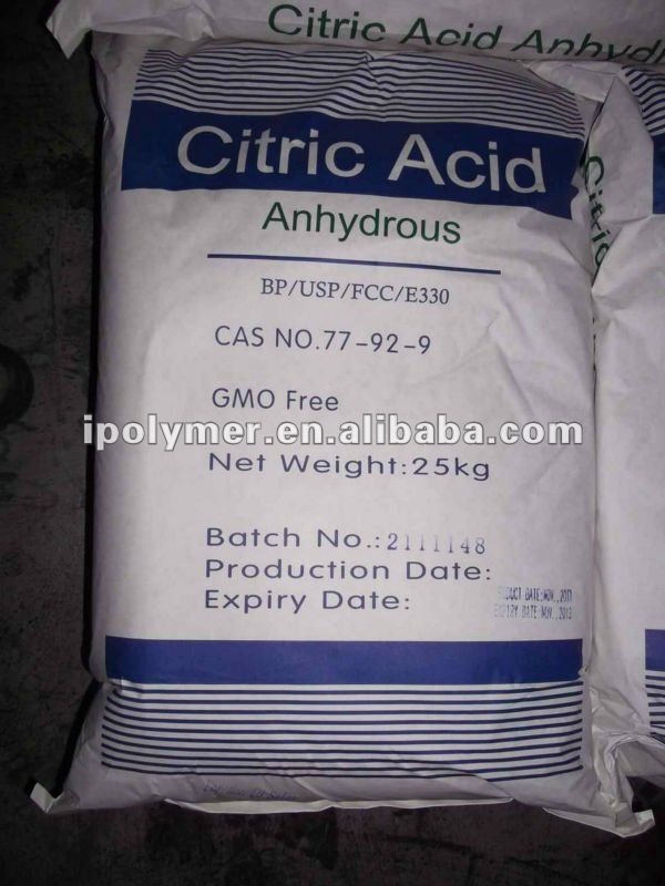 top quality anhydrous citric acid powders