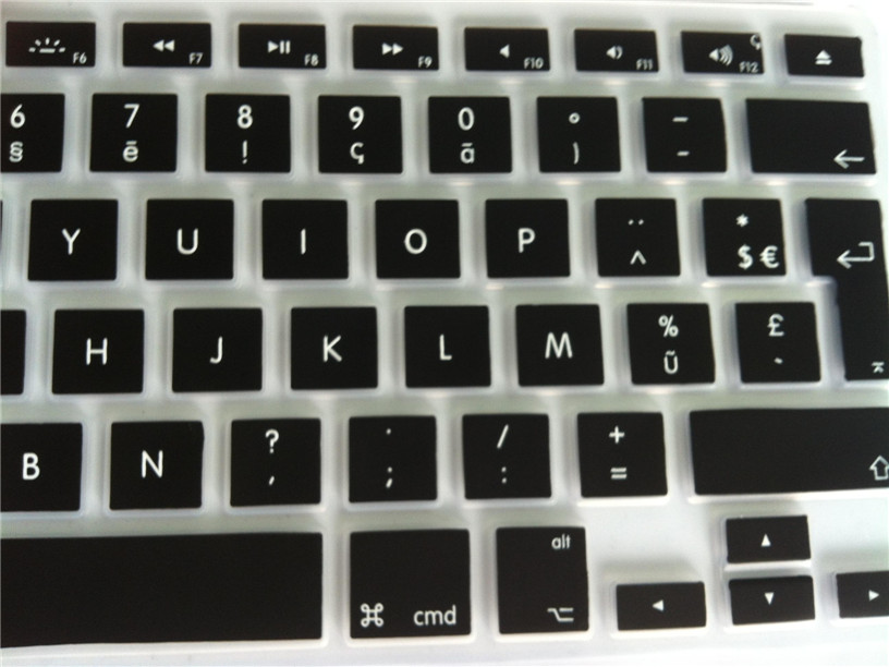 eu版フランスアルファベットステッカーシリコンキーボードカバーのためのmacbook問屋・仕入れ・卸・卸売り