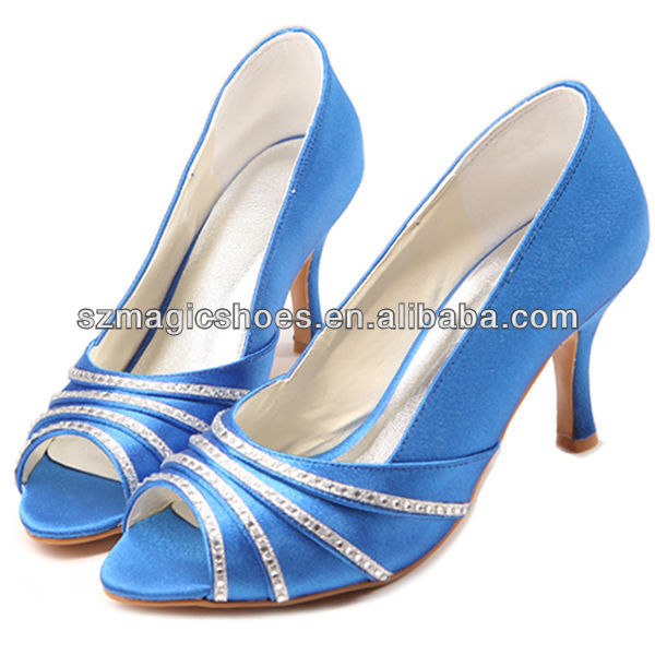 青の高品質の女性の結婚式の靴問屋・仕入れ・卸・卸売り