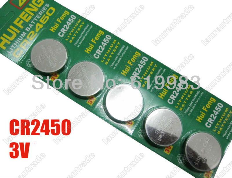 Купить 20pcs/lot cr2450 cr 2450 3v литиевая клетки кнопки монета ...