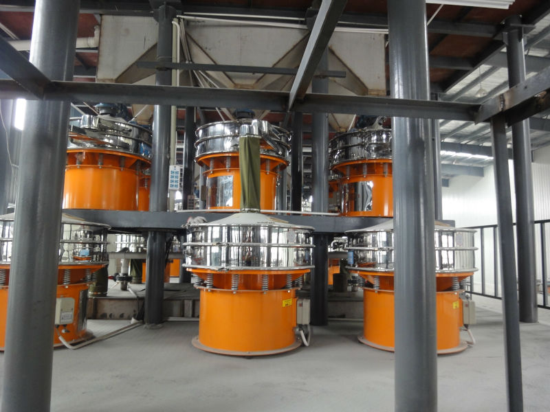 rotary vibration shaker machine for corn starch
