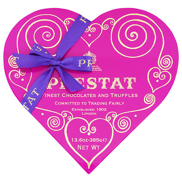 heart shape packing box with customized logo for chocolate