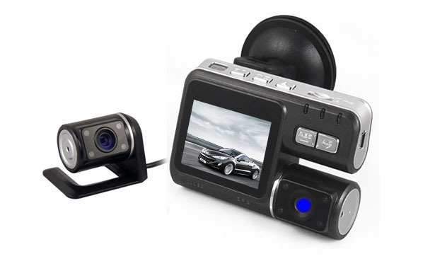 熱いHD 720PはGセンサーレンズ車のカメラのレコーダーDVR二倍になる問屋・仕入れ・卸・卸売り