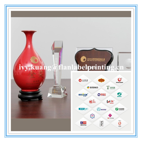 Custom Special Roll Paper Red Wine Label
