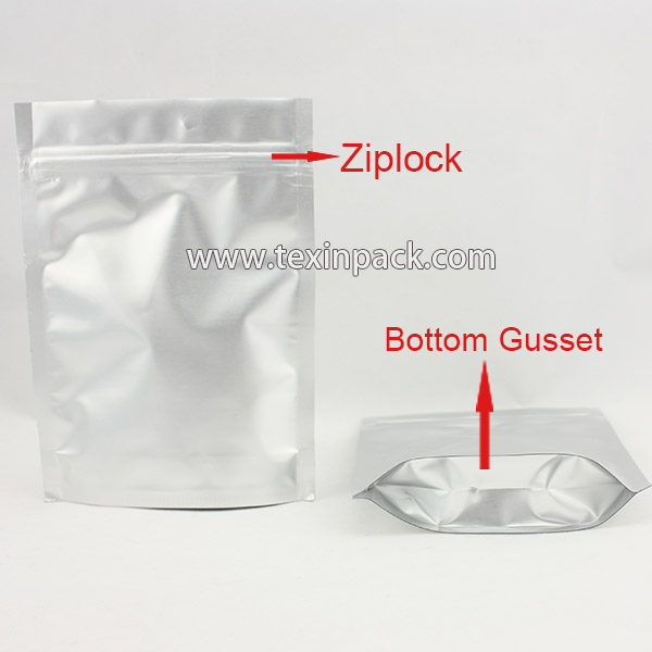 Stand up tea bags with zipper with company logo