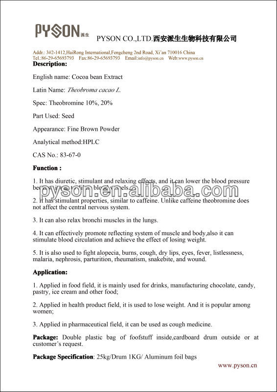 Good product Cocoa bean Extract