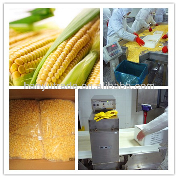 grade A frozen whole kernel sweet corn