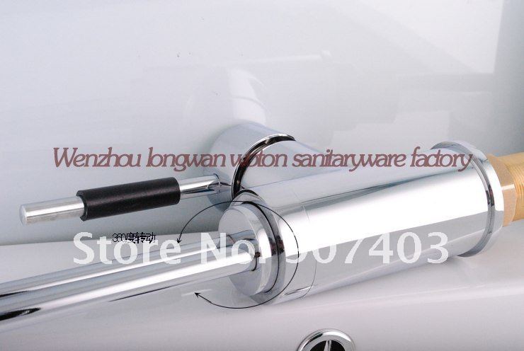 Free shipping wholesale modern chrome low lead 3 way kitchen sink mixer tap with pure water filter drinking water faucet 64101