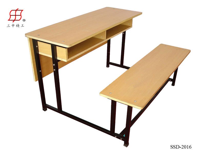 木ダブル学校の生徒の机と椅子仕入れ・メーカー・工場