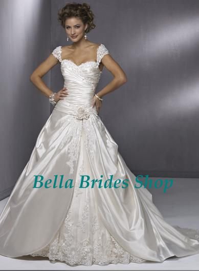 2011 Latest Modern Beautiful Spaghetti Strap Spanish Lace Wedding Dresses