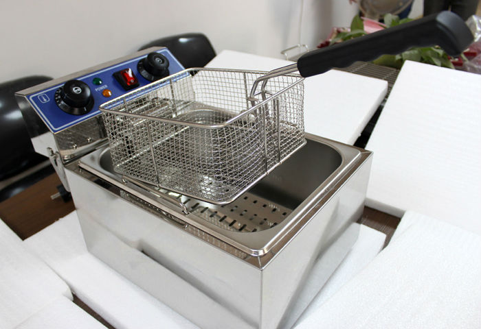 Counter top rectangular 2 tank 2 basket electric deep fryer with oil faucet and CE approval fryer machine (SY-TF213V SUNRRY)