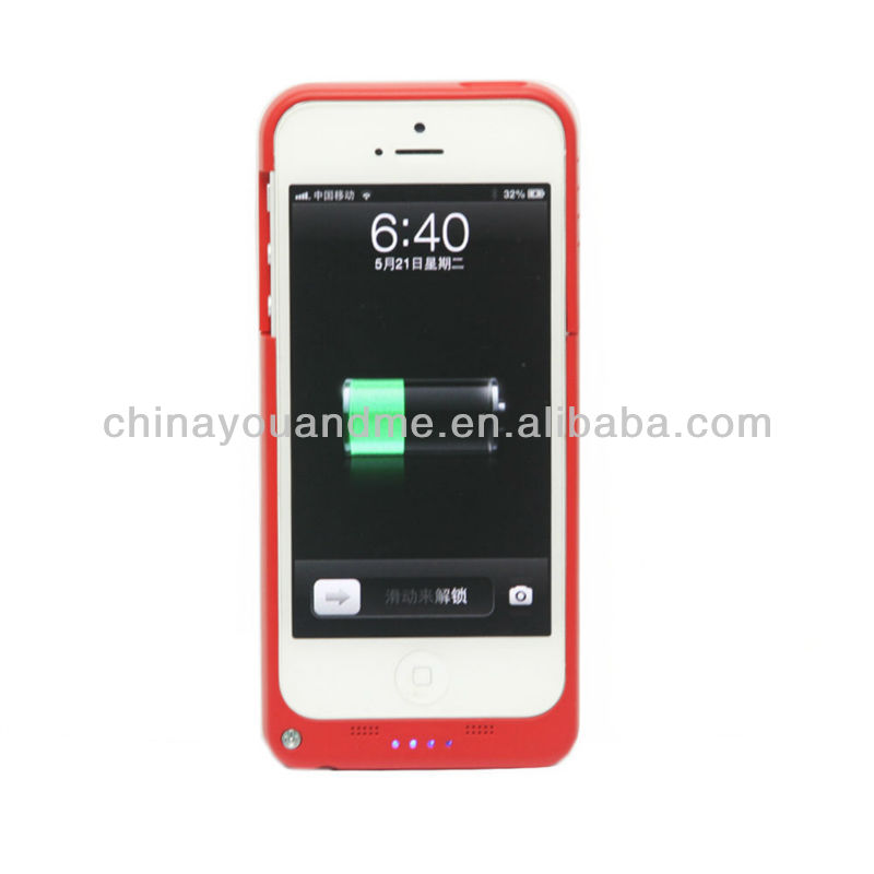 カラフルな2200mahの外部充電式パワーバンク5iphone用バッテリーケース問屋・仕入れ・卸・卸売り