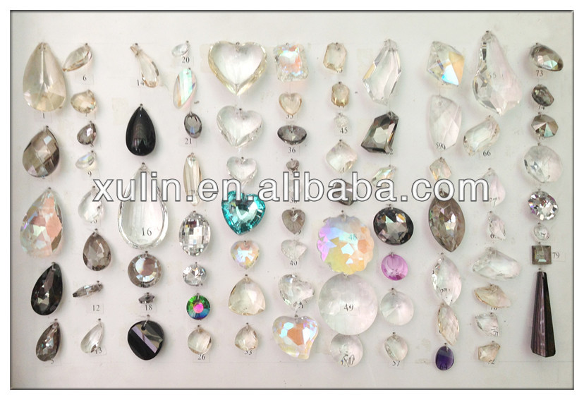 Crystal Twist Faceted Coin Glass beads Champagne Sparkle