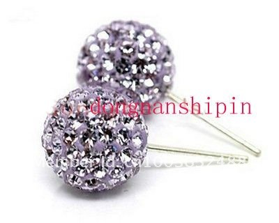    Freight Companies on Wholesale Diy Fashion Shamballa 8mm Silver Round Ball Pave Beads Pink